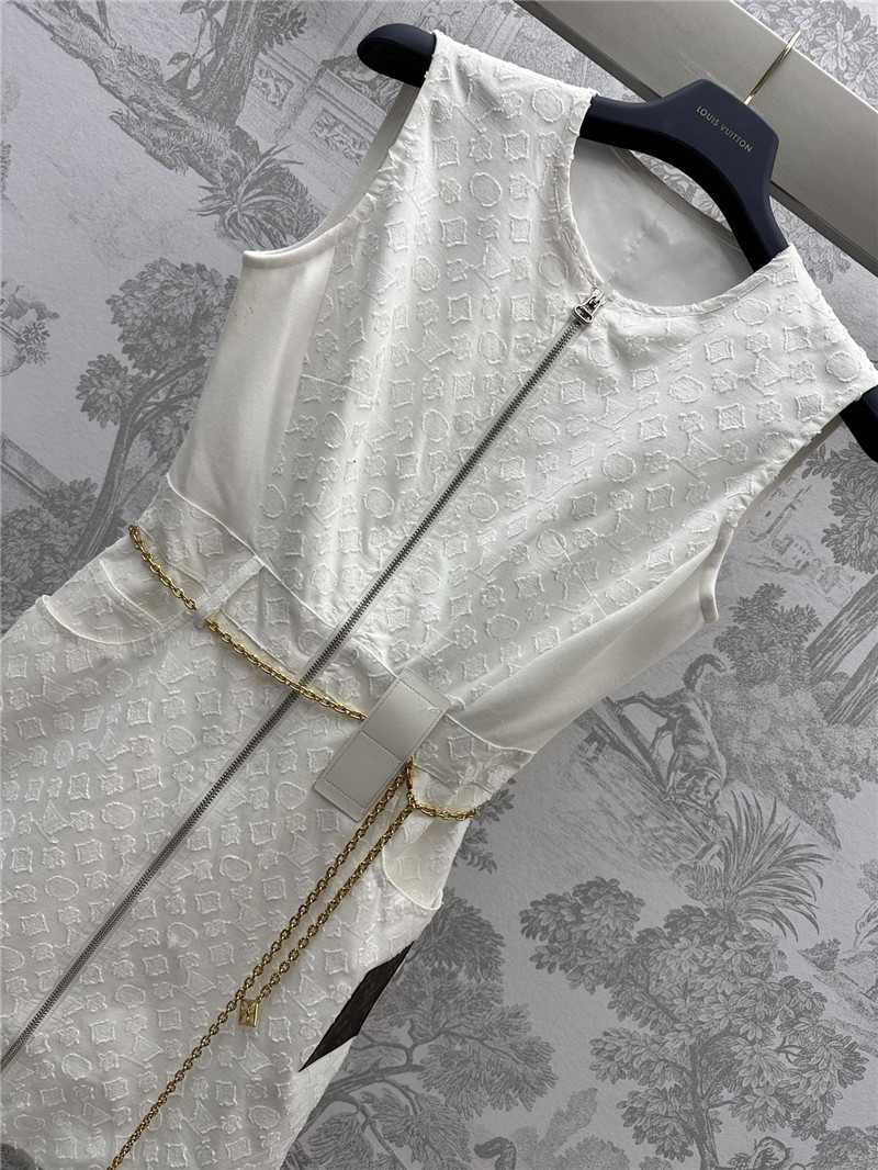 l0vis Vvtt0n lv jacquard waist chain vest dress replica clothing