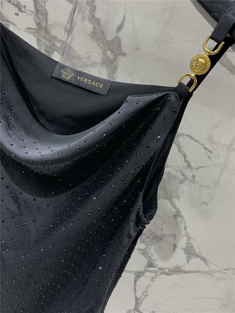 versace satin hot D1am0nd suspender dress replica clothing