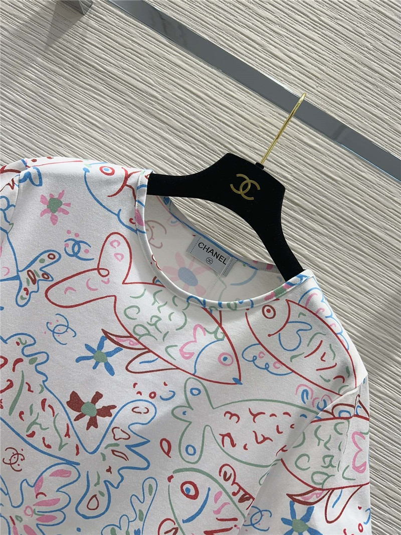 Ch**el printed letter logo t-shirt replica designer clothes