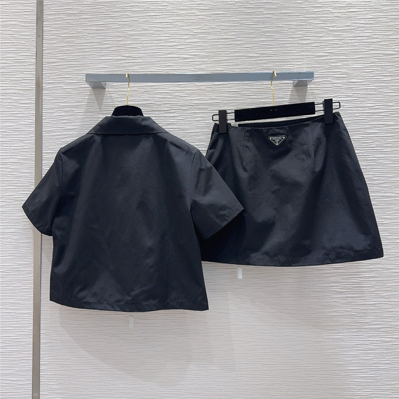 Pra*a nylon casual sports technology suit replica clothes