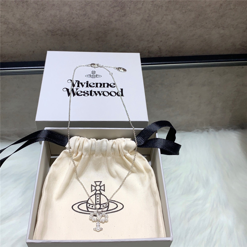 Vivienne Westwood Bow Saturn Necklace