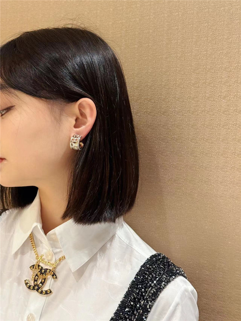 Ch**el letter earrings