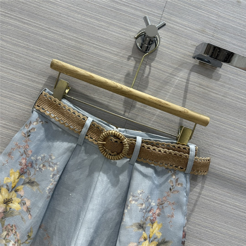 zimm linen cotton high waist shorts replica designer clothes