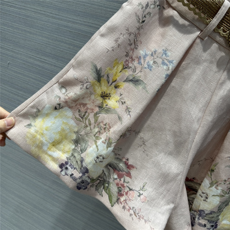 zimm linen cotton high waist shorts replica designer clothes