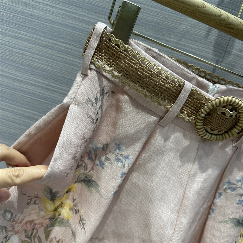 zimm linen cotton high waist shorts replica designer clothes