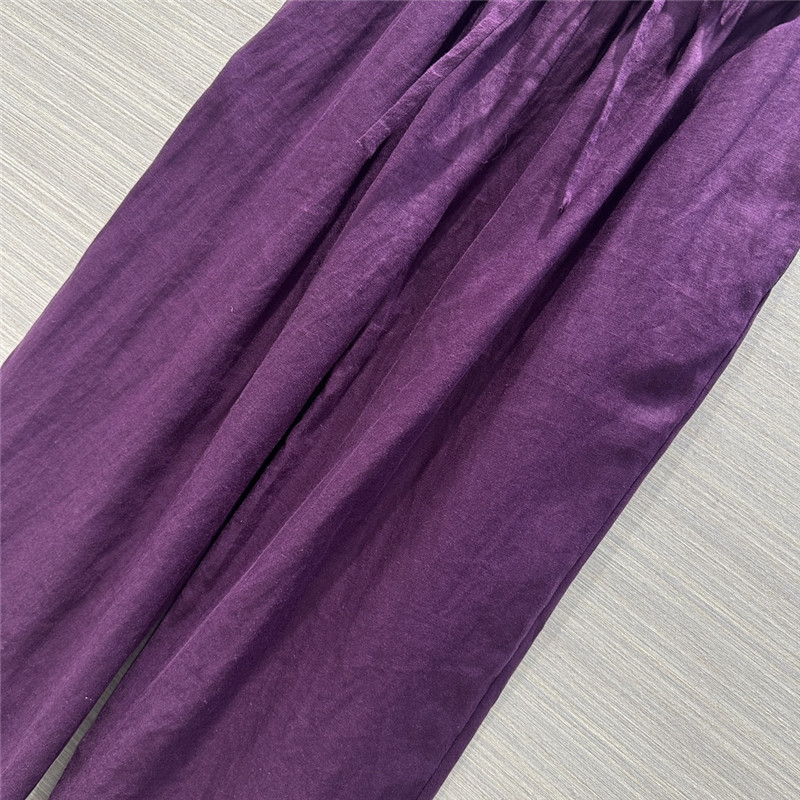 The R0w cotton and linen straight wide-leg pants replica clothing