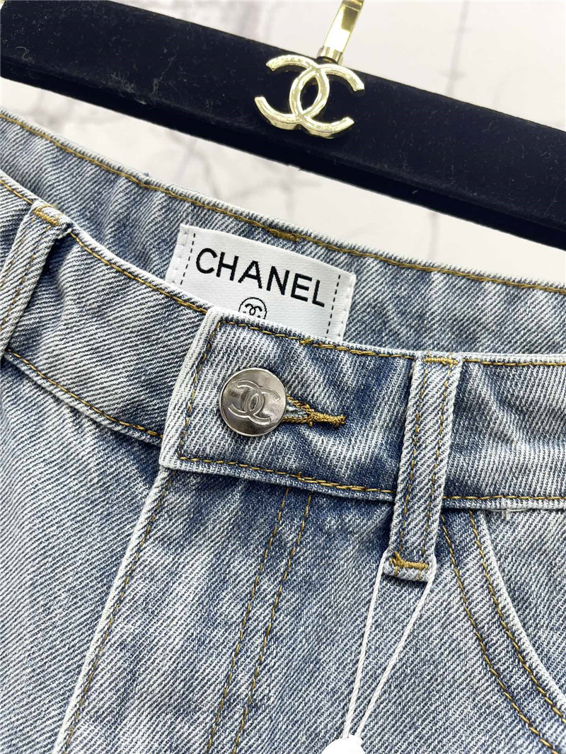 Ch**el beaded shorts on both sides replica d&g clothing