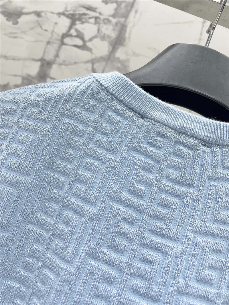 Balmain hollow round neck short sleeve replicas clothes