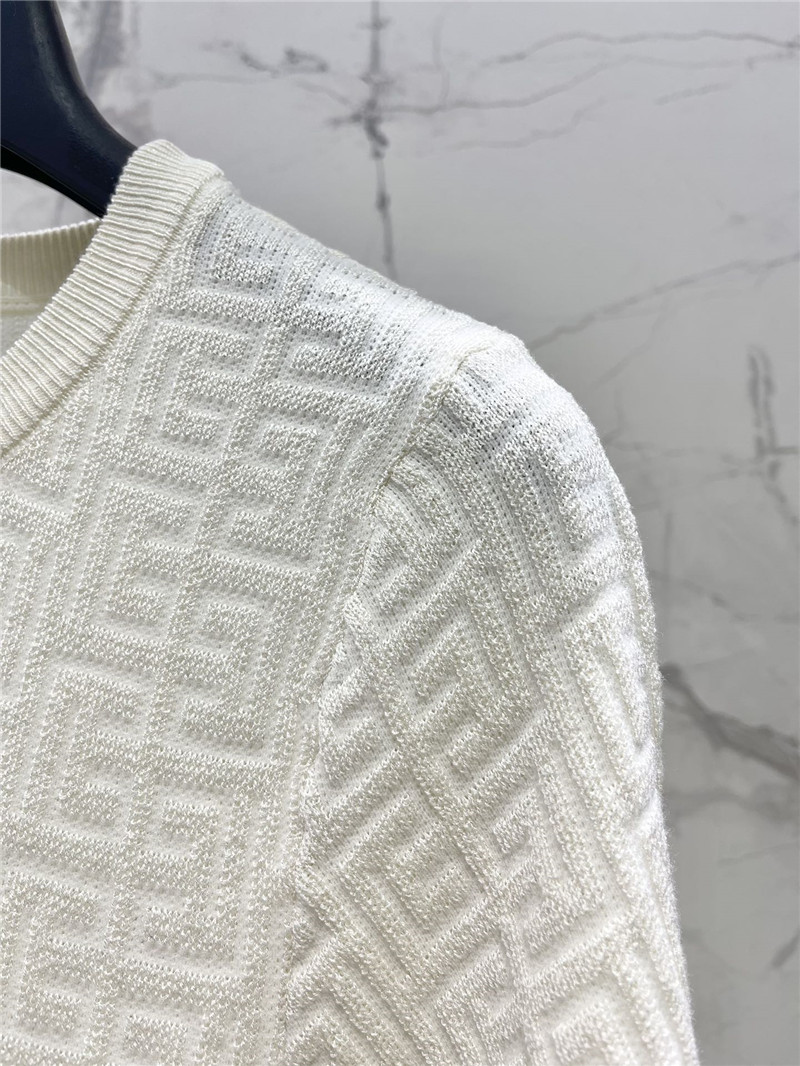 Balmain hollow round neck short sleeve replicas clothes