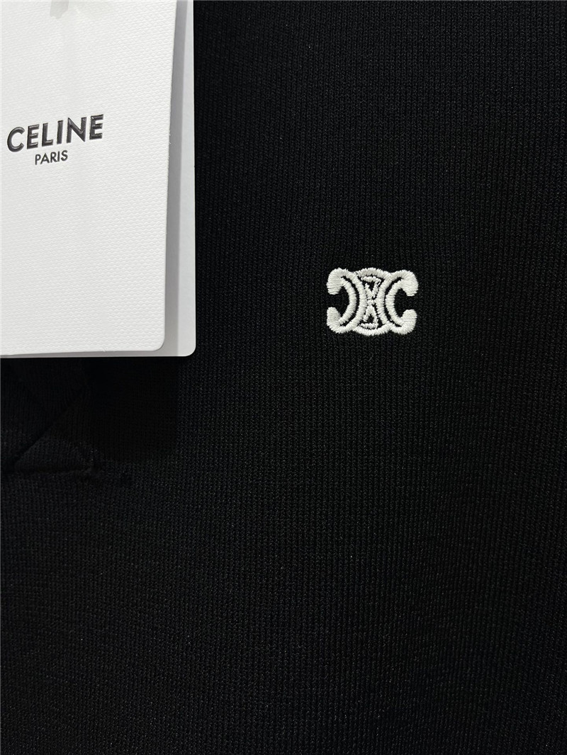Ce1i*e lapel embroidered logo short sleeve replica d&g clothing
