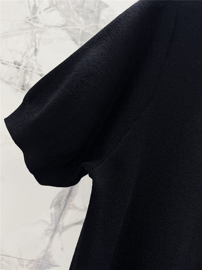 Ce1i*e lapel embroidered logo short sleeve replica d&g clothing