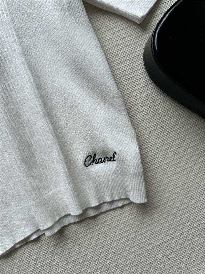 Ch**el lace up short sleeve replica clothing sites