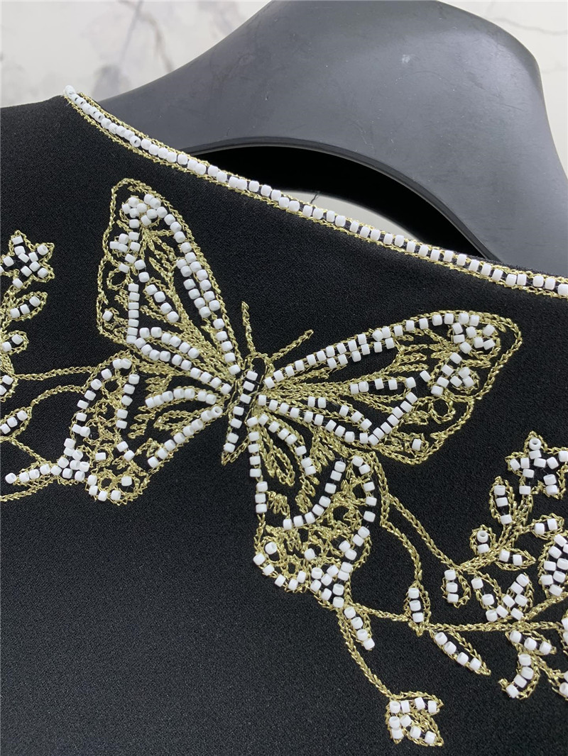 D10r embroidered butterfly vest replica clothing sites