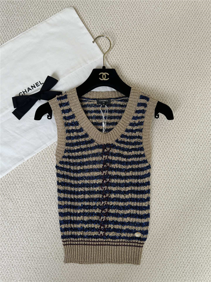 Ch**el new knitted vest replica d&g clothing