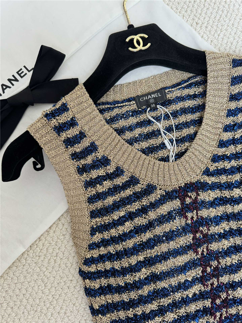 Ch**el new knitted vest replica d&g clothing