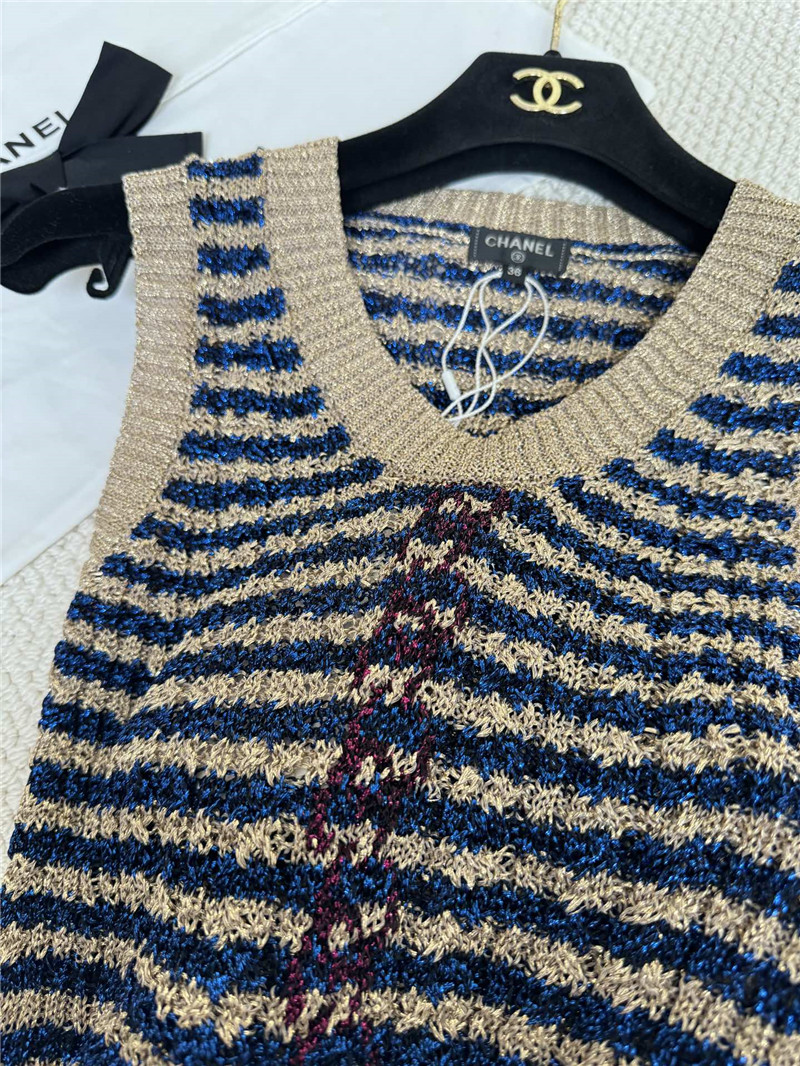 Ch**el new knitted vest replica d&g clothing