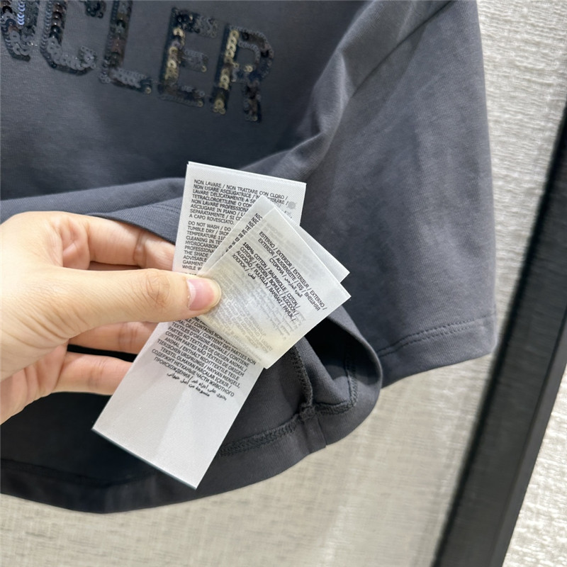 Moncler embroidered letter logo short T-shirt replica clothes