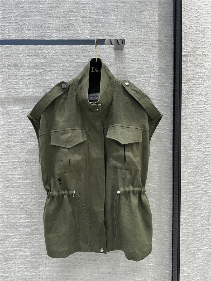 D10r work style stand collar vest jacket replica d&g clothing