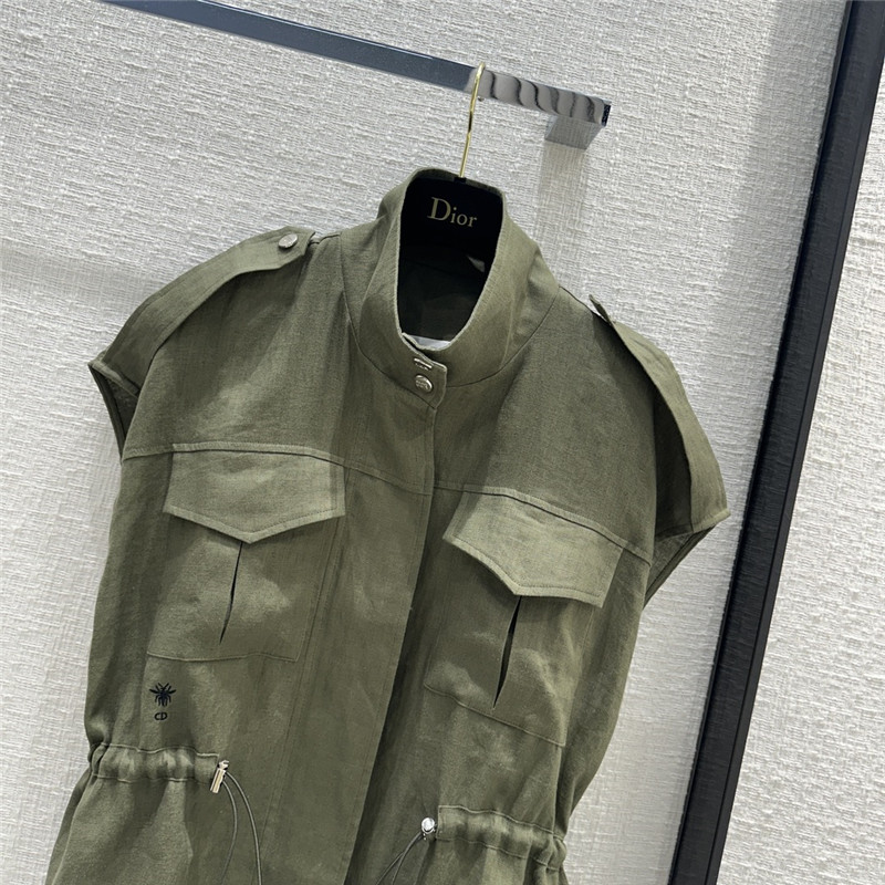 D10r work style stand collar vest jacket replica d&g clothing