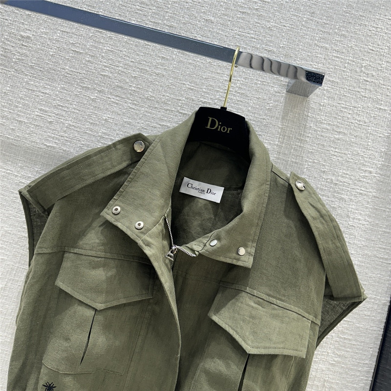 D10r work style stand collar vest jacket replica d&g clothing