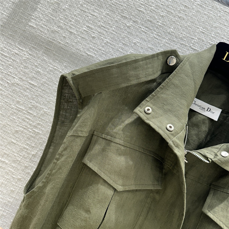 D10r work style stand collar vest jacket replica d&g clothing