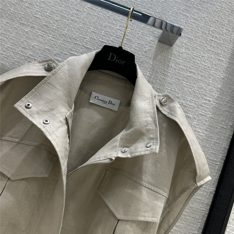 D10r work style stand collar vest jacket replica d&g clothing