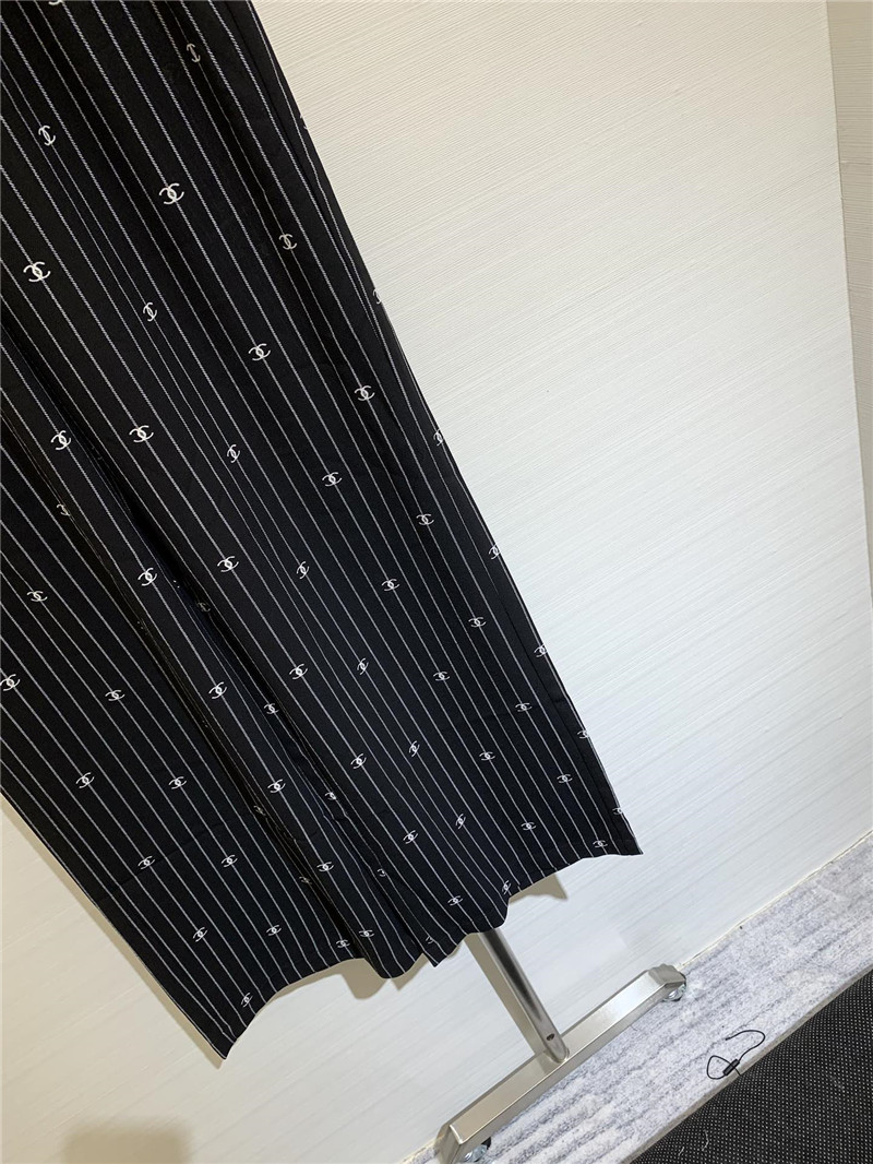 Ch**el elastic striped casual trousers replica designer clothes