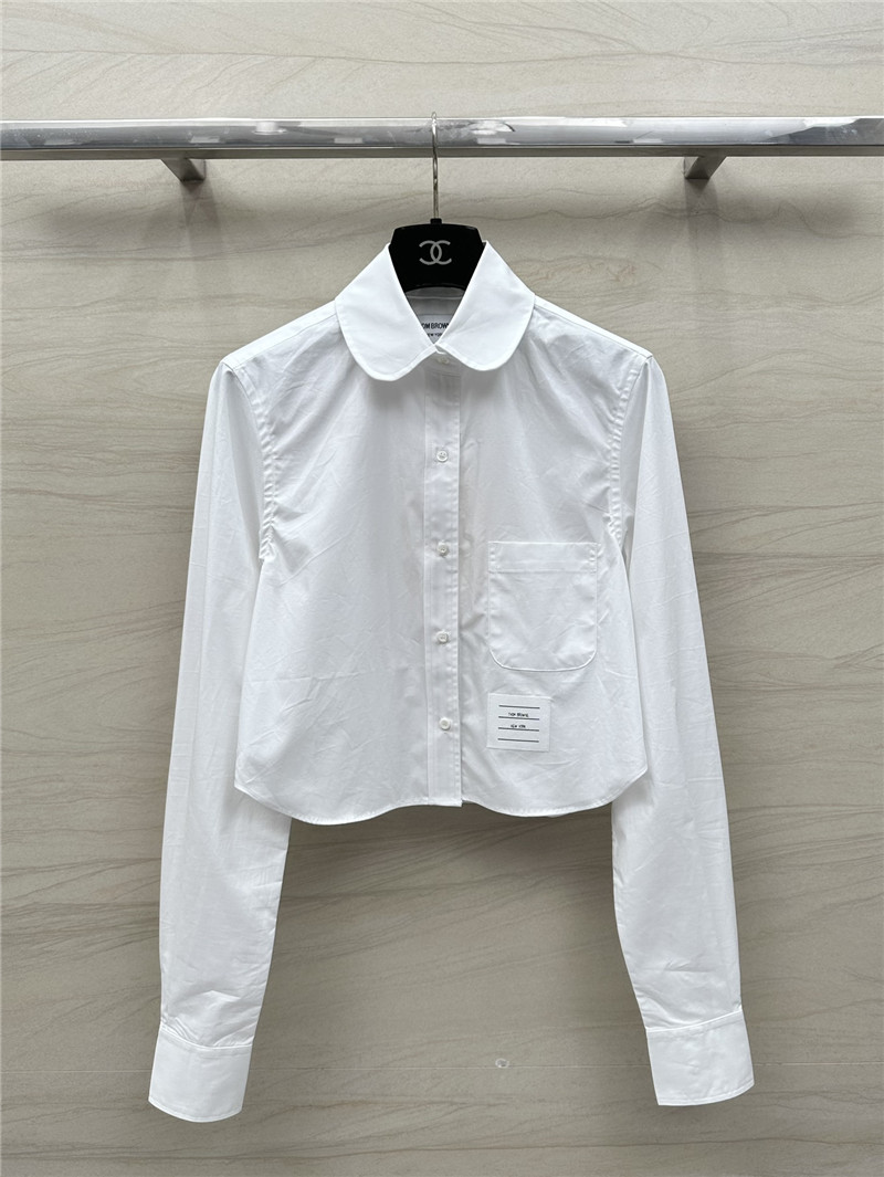 THOM BROWNE preppy short shirt replica clothes