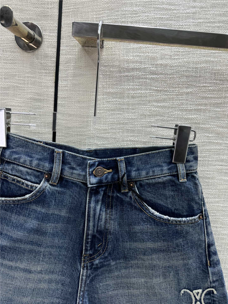 Ce1i*e high waist denim shorts replica clothing sites