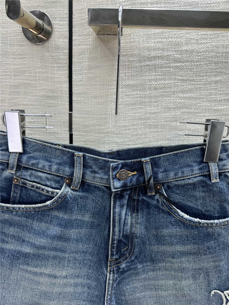 Ce1i*e high waist denim shorts replica clothing sites