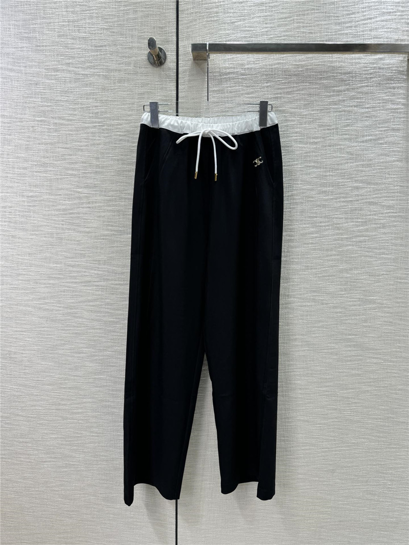 Ce1i*e arc de triomphe logo straight trousers replica clothes