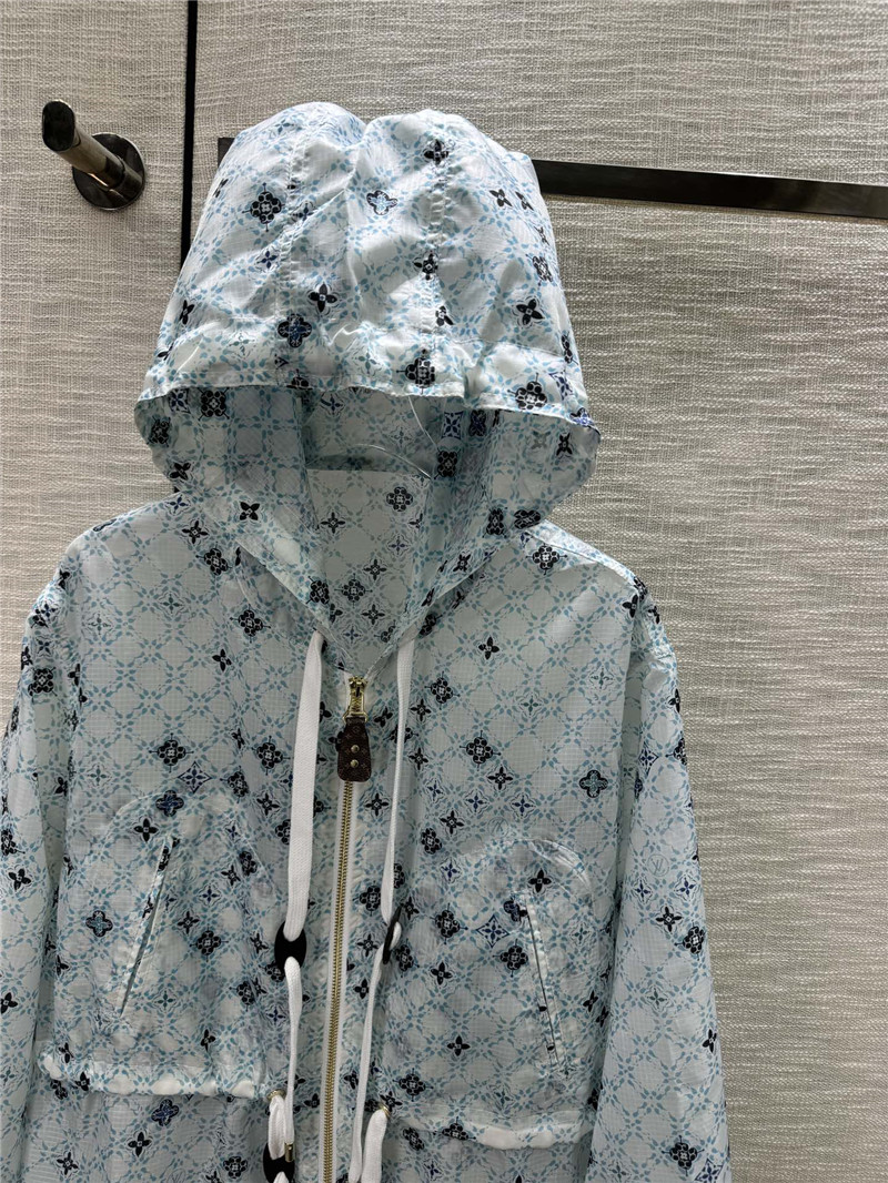 louis vuitton LV blue label hat sun protection jacket replica clothing
