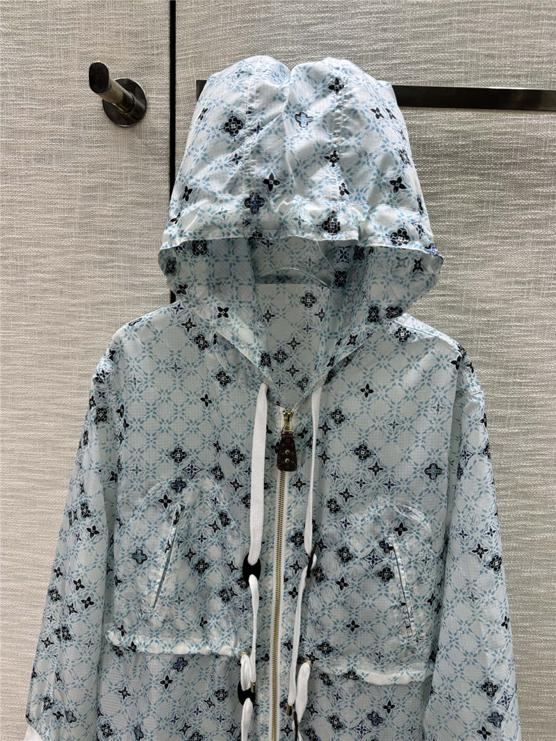 louis vuitton LV blue label hat sun protection jacket replica clothing