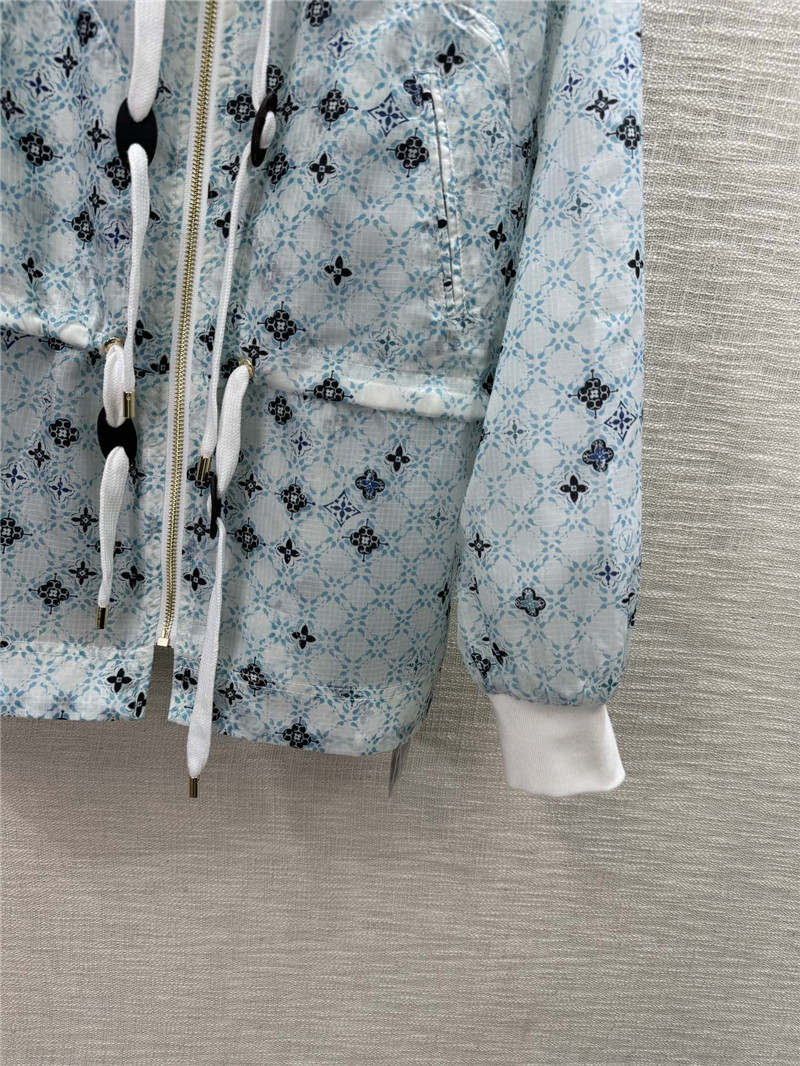 louis vuitton LV blue label hat sun protection jacket replica clothing