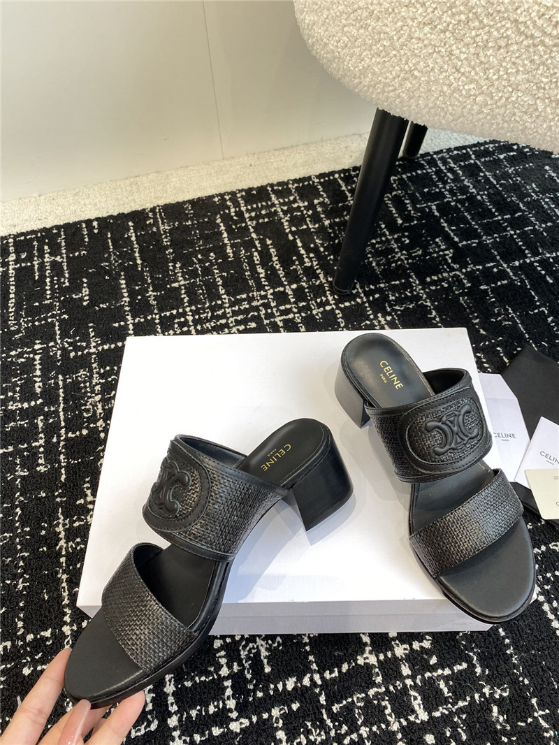 Ce1i*e appoline lambskin black mule