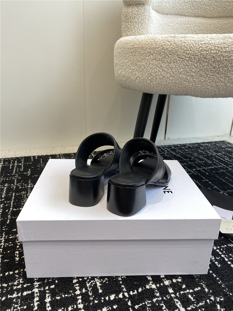 Ce1i*e appoline lambskin black mule