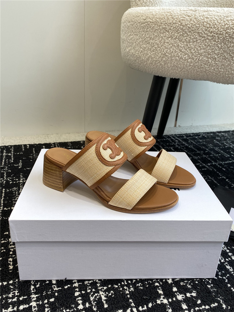 Ce1i*e appoline raffia leather sandals