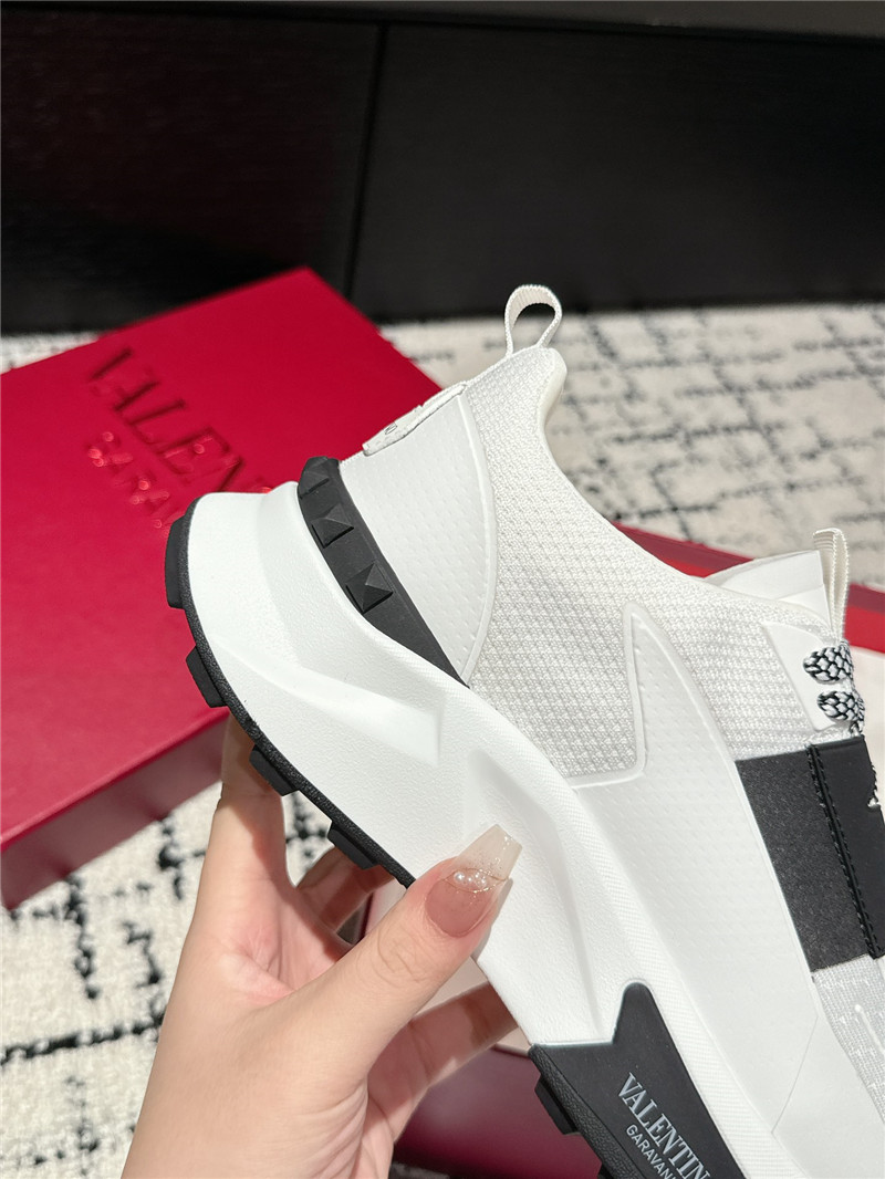 Va1e*ntin0 platform black white sneakers