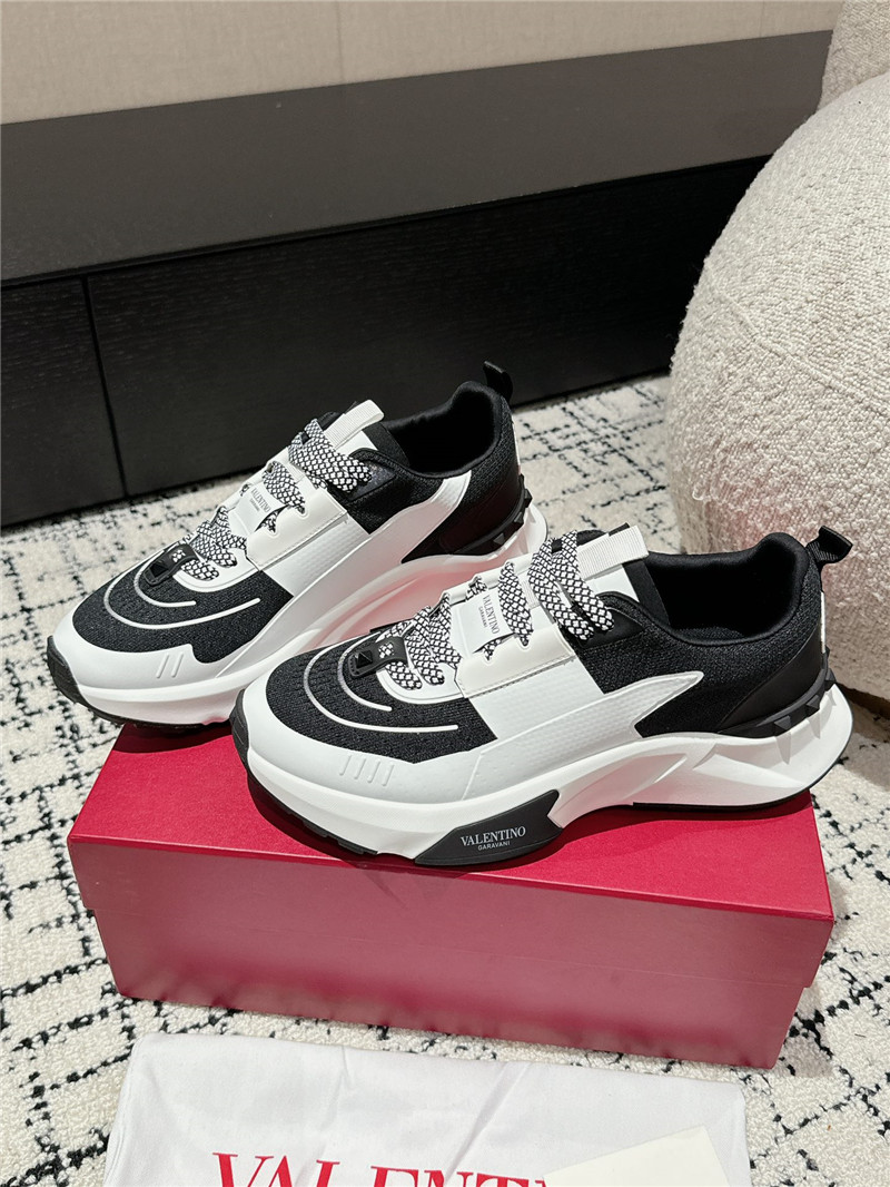 Va1e*ntin0 platform black white sneakers women