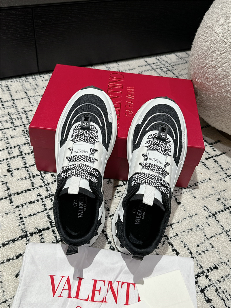 Va1e*ntin0 platform black white sneakers women