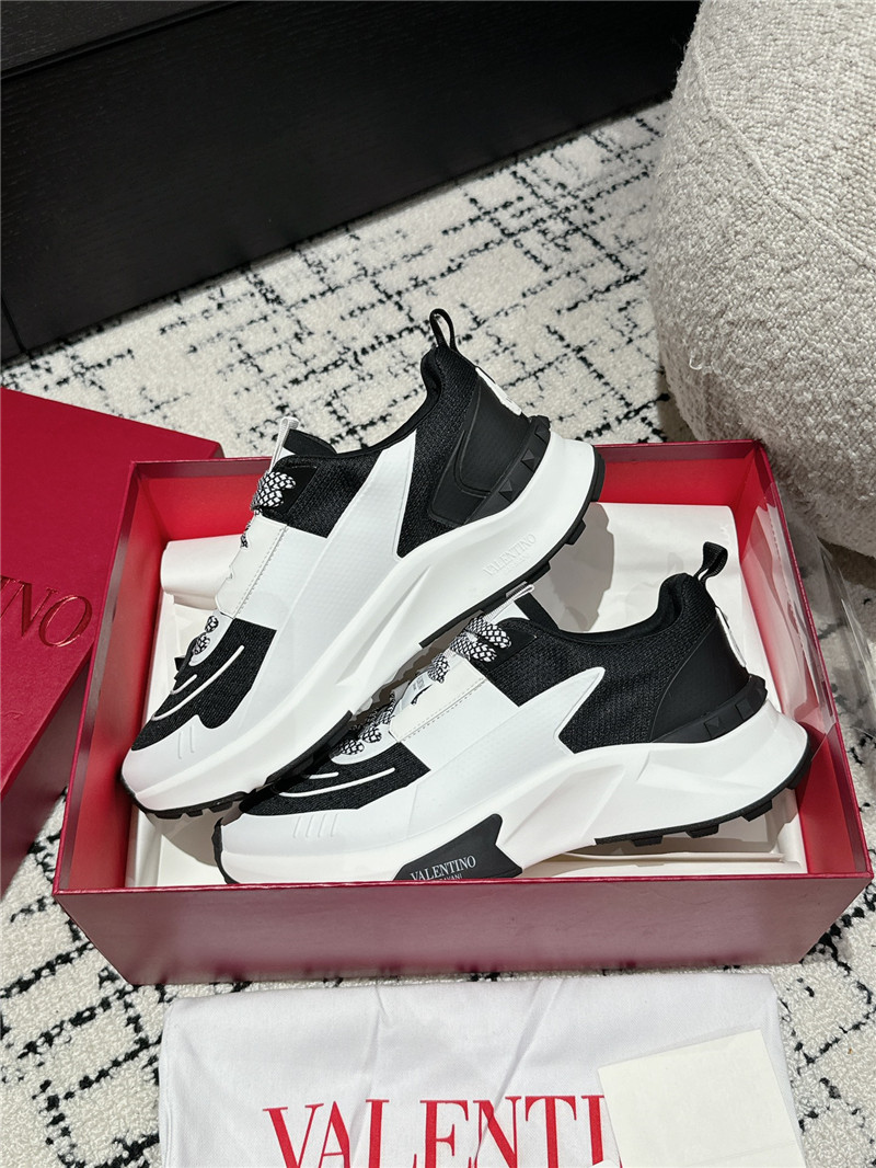 Va1e*ntin0 platform black white sneakers women
