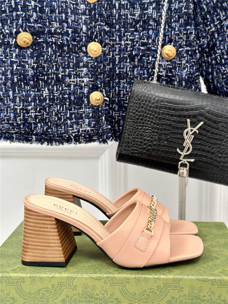 Gvc*1 signoria leather slide sandal beige