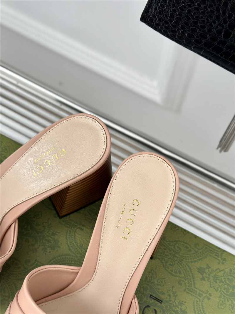 Gvc*1 signoria leather slide sandal beige