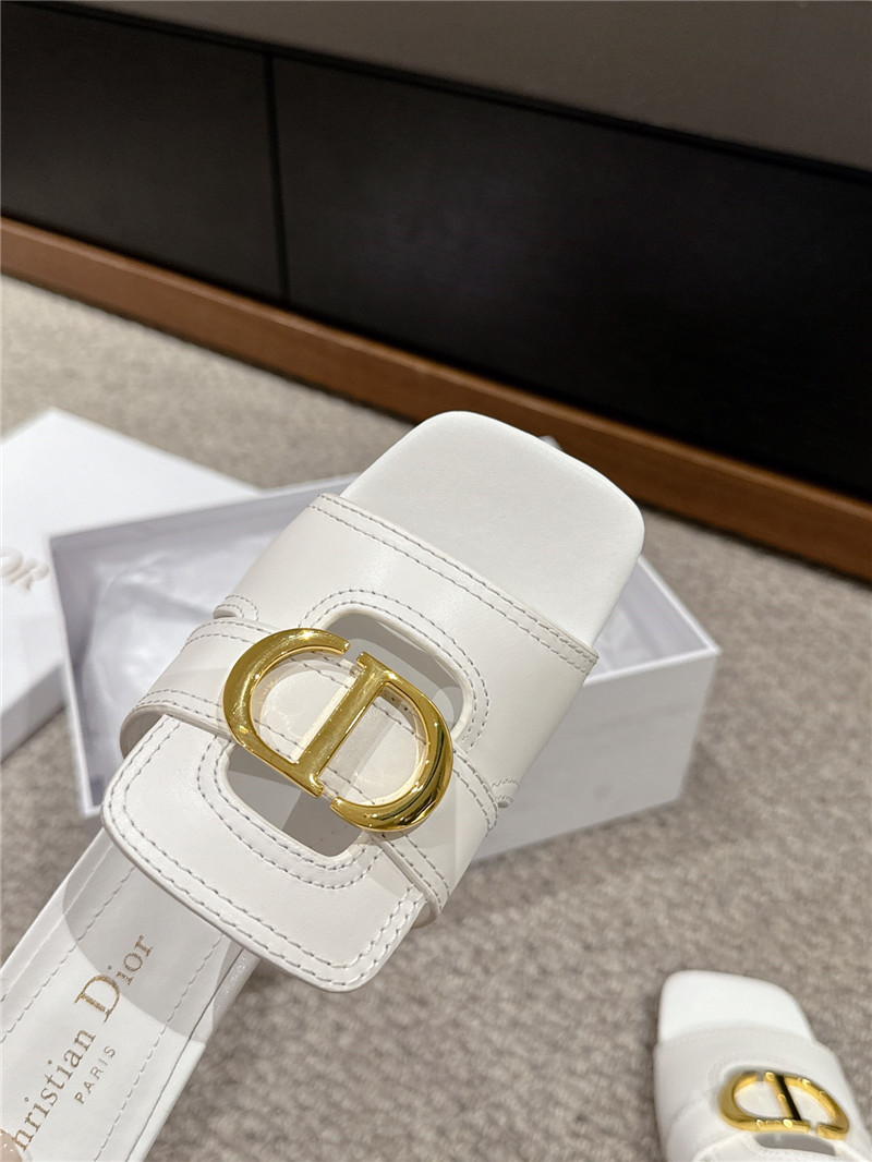 D10r 30 montaigne heeled slide white