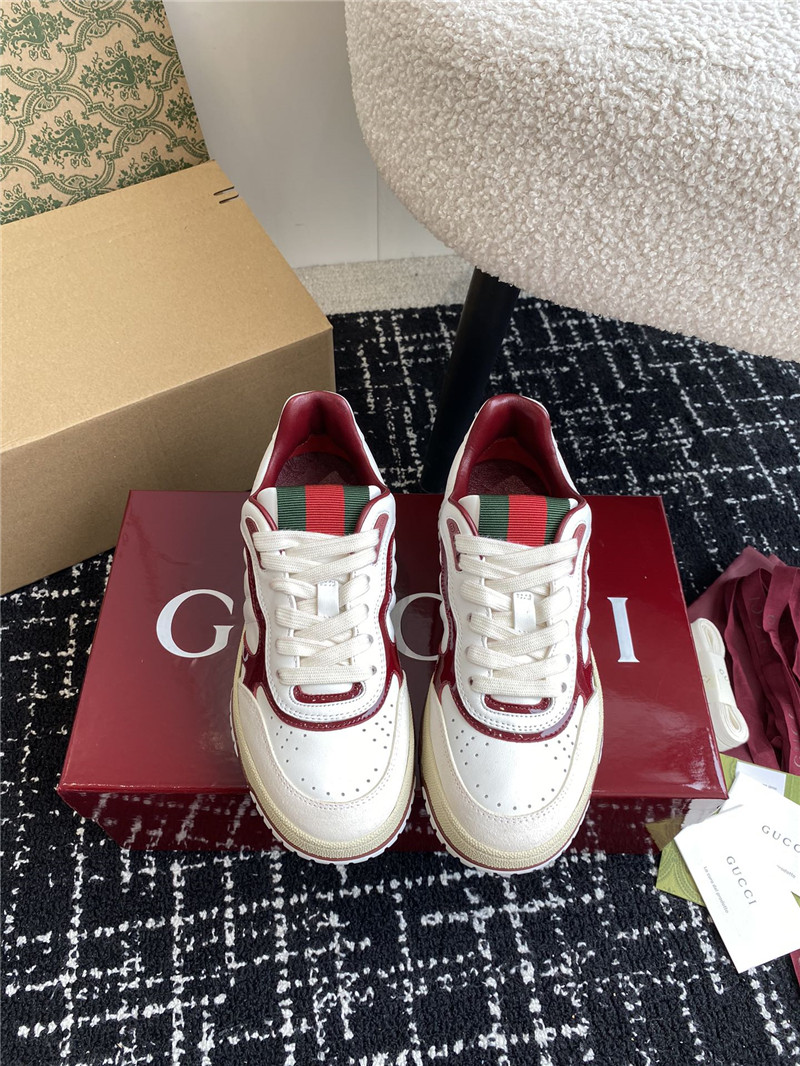 Gvc*1 red lace-up sneakers for ladies