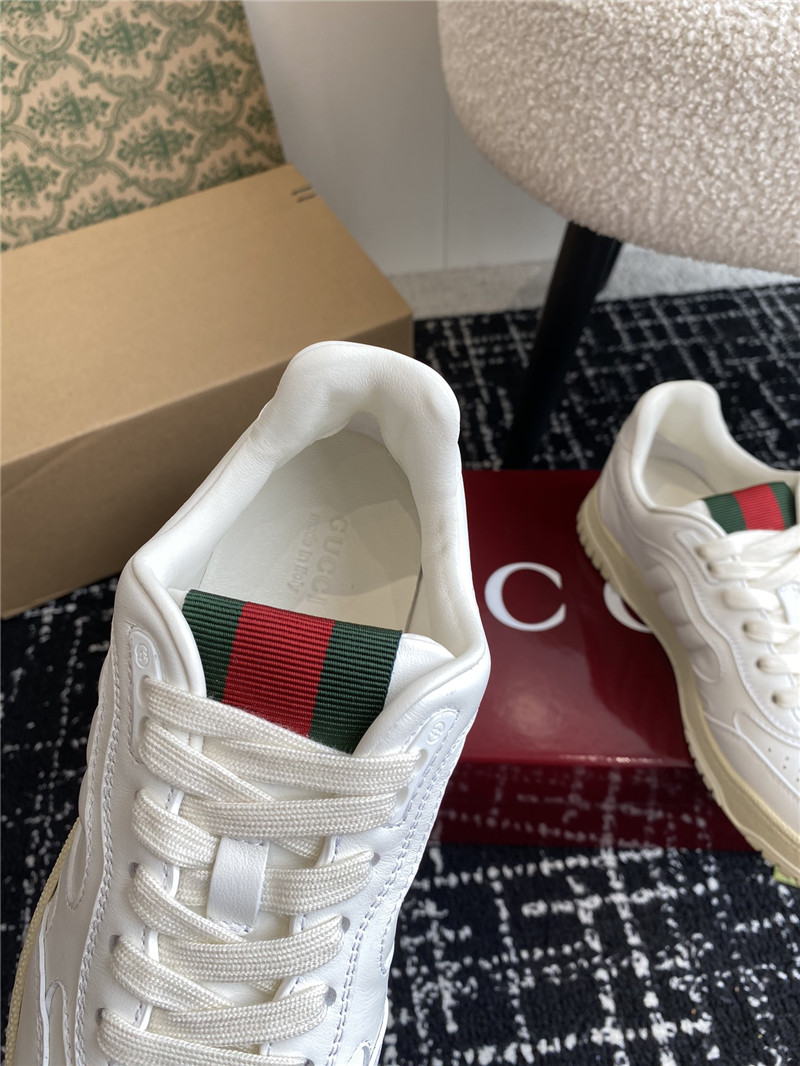 Gvc*1 white lace-up sneakers for ladies