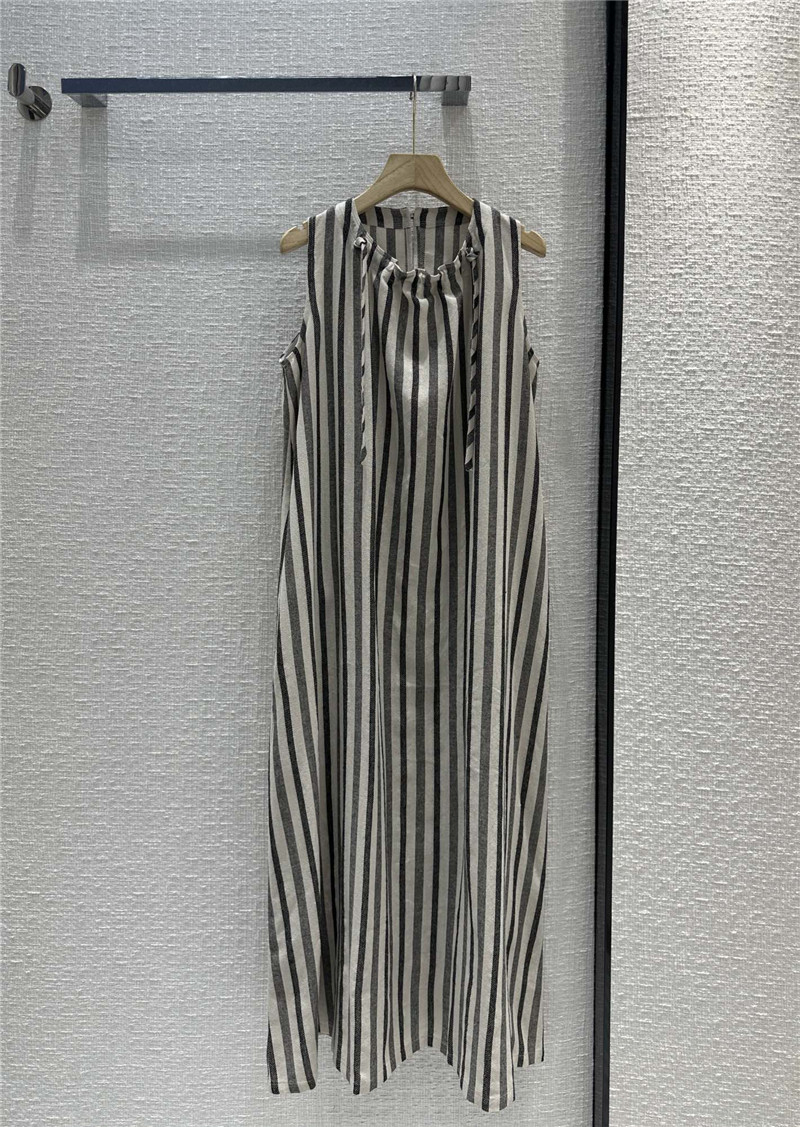 The R0w round neck striped vest dress replica d&g clothing