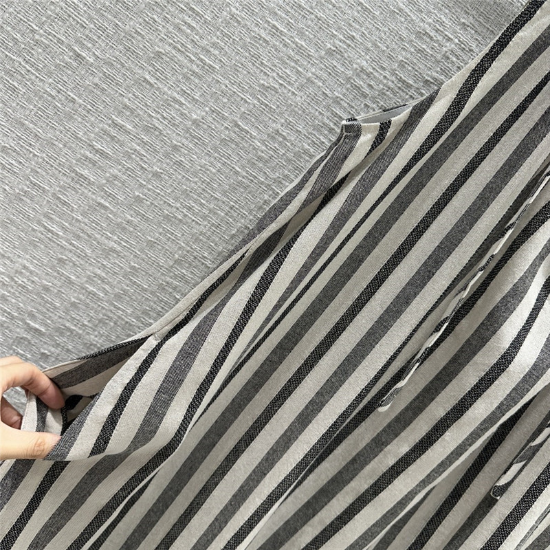 The R0w round neck striped vest dress replica d&g clothing