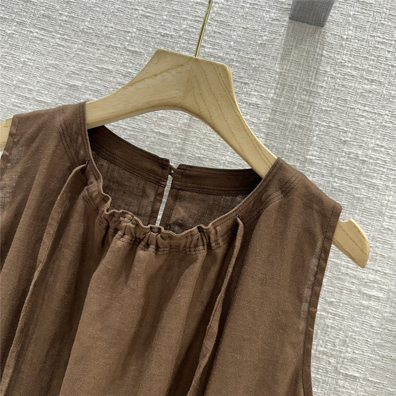 The R0w round neck striped vest dress replica d&g clothing