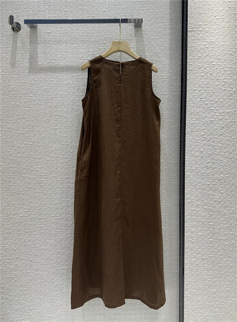 The R0w round neck striped vest dress replica d&g clothing